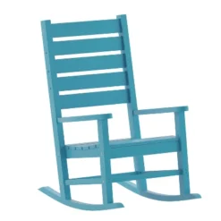 Flash Furniture Manchester Set Of 2 Contemporary Rocking Chairs, All-Weather HDPE Indoor/Outdoor Rockers -Flash Furniture Sales Store GUEST c9b8a093 1432 4b1c 8e0a 646813cfd7b8