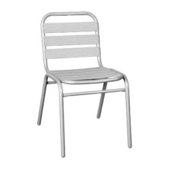 Flash Furniture Lila Aluminum Commercial Indoor-Outdoor Armless Restaurant Stack Chair With Triple Slat Back -Flash Furniture Sales Store GUEST ca58e8c9 8f16 4ea5 bfe8 7ed14cf19c52