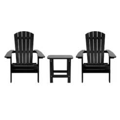Flash Furniture 2 Pack Charlestown All-Weather Poly Resin Folding Adirondack Chairs With Side Table -Flash Furniture Sales Store GUEST cc3316e1 3b99 4df7 a4bd 45b25f9b35ad