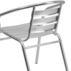 Flash Furniture Commercial Aluminum Indoor-Outdoor Restaurant Stack Chair With Triple Slat Back And Arms -Flash Furniture Sales Store GUEST cc4cbcb1 a3e4 4a7d 8f06 1d7ecfc038e9