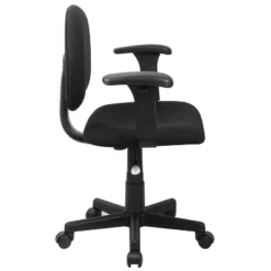 Flash Furniture Wayne Mid-Back Black Fabric Swivel Task Office Chair With Adjustable Arms -Flash Furniture Sales Store GUEST ccca7afe 27f8 4127 a0a4 85cbd2fd961b