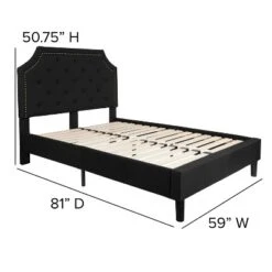 Flash Furniture Brighton Tufted Upholstered Platform Bed With 10 Inch CertiPUR-US Certified Foam And Pocket Spring Mattress -Flash Furniture Sales Store GUEST ce0cb7d2 6835 4014 9eb6 894e3ff87147