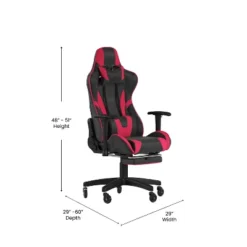 Flash Furniture X30 Gaming Chair Racing Computer Chair With Reclining Back, Slide-Out Footrest, And Transparent Roller Wheels -Flash Furniture Sales Store GUEST ce8f244c 5b4c 46ff ab53 270291204e1d