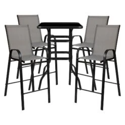Flash Furniture Outdoor Dining Set - 4-Person Bistro Set - Outdoor Glass Bar Table With All-Weather Patio Stools 25 Flash Furniture Outdoor Dining Set - 4-Person Bistro Set - Outdoor Glass Bar Table With All-Weather Patio Stools -Flash Furniture Sales Store GUEST cecae929 9560 4411 94d8 815e3e370c3a