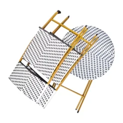 Flash Furniture Rouen Three Piece Folding French Bistro Set In PE Rattan With Metal Frames For Indoor And Outdoor Use -Flash Furniture Sales Store GUEST cfb3ff7e 1e1b 440c b1c5 f1ec361496c8