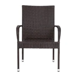Flash Furniture Maxim Indoor/Outdoor Wicker Dining Chairs With Fade & Weather-Resistant Steel Frames For Patio And Deck -Flash Furniture Sales Store GUEST d0808ca2 3aed 4093 a698 486e1c08a2d6