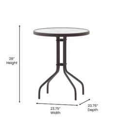 Flash Furniture Lila 23.75'' Round Glass Metal Table With 2 Metal Aluminum Slat Stack Chairs 21 Flash Furniture Lila 23.75'' Round Glass Metal Table With 2 Metal Aluminum Slat Stack Chairs -Flash Furniture Sales Store GUEST d0fd63f9 456d 4f55 ad1f a3f40b0e8f88