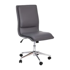 Flash Furniture Madigan Mid-Back Armless Swivel Task Office Chair With Upholstery And Adjustable Metal Base -Flash Furniture Sales Store GUEST d12c6df3 0745 4ea9 9f66 e814c88986a8