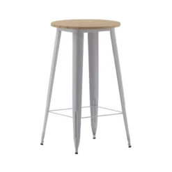 Flash Furniture Declan Commercial Indoor/Outdoor Bar Top Table, 23.75" Round All Weather Poly Resin Top With Steel Base -Flash Furniture Sales Store GUEST d1a7506a 40c0 4abf 83e5 fb3cd6a65d8a