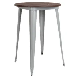 Flash Furniture 30" Round Metal Indoor Bar Height Table With Rustic Wood Top -Flash Furniture Sales Store GUEST d3d9183e 53e3 4e3a bd60 1ebcbc81836b