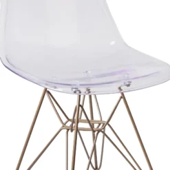Flash Furniture Elon Series Ghost Chair With Gold Metal Base -Flash Furniture Sales Store GUEST d43da26b 7378 46ea b5ce 3e0dfcb7d944