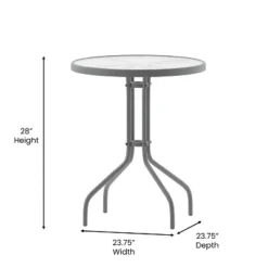Flash Furniture Bellamy 23.75'' Silver Round Tempered Glass Metal Table 14 Flash Furniture Bellamy 23.75'' Silver Round Tempered Glass Metal Table -Flash Furniture Sales Store GUEST d520e914 c593 4047 83e2 13d11dba8983