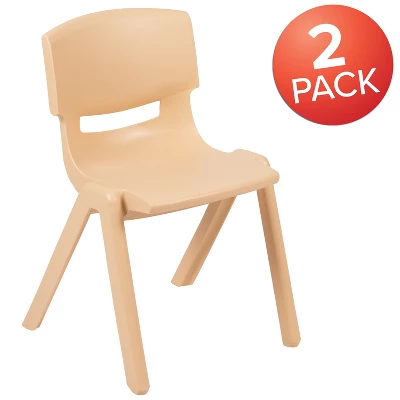 Flash Furniture 2 Pack Plastic Stackable School Chair With 13.25" Seat Height 11 Flash Furniture 2 Pack Plastic Stackable School Chair With 13.25" Seat Height - Image 11