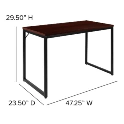 Flash Furniture Tiverton Industrial Modern Desk - Commercial Grade Office Computer Desk And Home Office Desk - 47" Long -Flash Furniture Sales Store GUEST d6aa6e57 407c 490c b014 8220b4e61917
