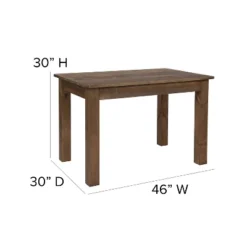 Flash Furniture 46" X 30" Rectangular Solid Pine Farm Dining Table -Flash Furniture Sales Store GUEST d6ca9b25 7965 4b6b a157 b68378b3b2d1