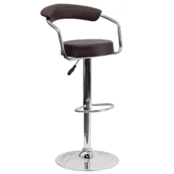 Flash Furniture Contemporary Vinyl Adjustable Height Barstool With Arms And Chrome Base -Flash Furniture Sales Store GUEST d7902487 6f42 471b abd6 0b12aefe2b8f