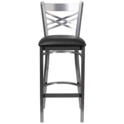 Flash Furniture Clear Coated ''X'' Back Metal Restaurant Barstool -Flash Furniture Sales Store GUEST d89cb7b6 ac92 4d52 8795 ad1f5ce8a905