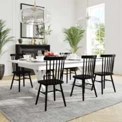 Flash Furniture HERCULES 8' X 40" Rectangular Solid Pine Folding Farm Table With X Legs