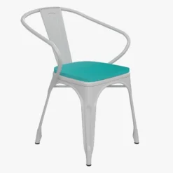 Flash Furniture Luna Commercial Grade Metal Indoor-Outdoor Stack Chair With Arms, All-Weather Polystyrene Seat And Vertical Slat Back -Flash Furniture Sales Store GUEST da8cd5ea e622 4b66 97af 5010d346d9ec