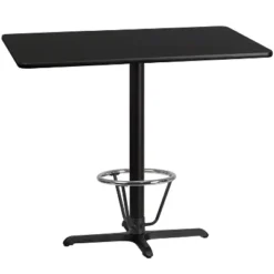 Flash Furniture 30'' X 48'' Rectangular Laminate Table Top With 23.5'' X 29.5'' Bar Height Table Base And Foot Ring -Flash Furniture Sales Store GUEST db2b5d1a 38ff 413a b297 7ebd88121382