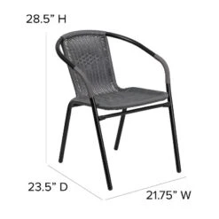 Flash Furniture 2 Pack Rattan Indoor-Outdoor Restaurant Stack Chair -Flash Furniture Sales Store GUEST dc31263d 20a9 43f7 8b70 016b037e9c27