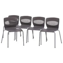 Flash Furniture HERCULES Series Set Of 5 Commercial Grade 770 Lb. Capacity Ergonomic Stack Chair With Lumbar Support And Steel Frame -Flash Furniture Sales Store GUEST dc821c1c c072 497b 8ad6 d4369feb8d5c