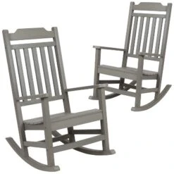 Flash Furniture Set Of 2 Winston All-Weather Faux Wood Rocking Chair -Flash Furniture Sales Store GUEST deff5274 5a6c 44f2 b1e0 130ce3ca0502