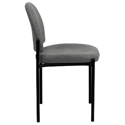 Flash Furniture Comfort Gray Fabric Stackable Steel Side Reception Chair 7 Flash Furniture Comfort Gray Fabric Stackable Steel Side Reception Chair - Image 7