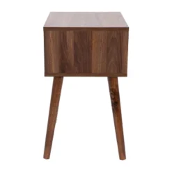 Flash Furniture Hatfield Mid-Century Modern One Drawer Wood Nightstand, Side Accent Or End Table With Soft Close Storage Drawer, Dark Walnut -Flash Furniture Sales Store GUEST df78f005 4874 419a 9c5e 8b4b5d0604ec