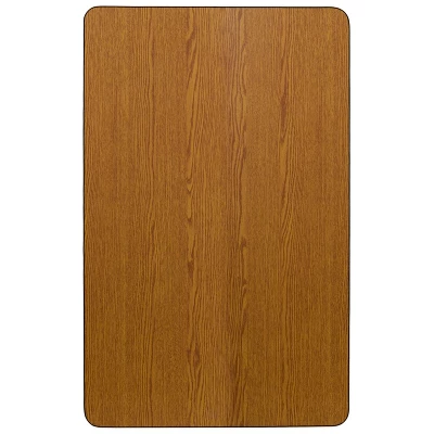 Flash Furniture 30''W X 48''L Rectangular Thermal Laminate Activity Table - Height Adjustable Short Legs 1 Flash Furniture 30''W X 48''L Rectangular Thermal Laminate Activity Table - Height Adjustable Short Legs