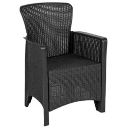Flash Furniture Faux Rattan Plastic Chair Set With Matching Side Table -Flash Furniture Sales Store GUEST e0188d94 5e35 4c63 84a8 6eb7fb659817