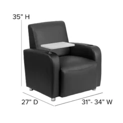 Flash Furniture LeatherSoft Guest Chair With Tablet Arm, Chrome Legs And Cup Holder -Flash Furniture Sales Store GUEST e13635c3 8b84 4cb4 a1b1 3c98632e8c6d