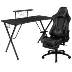 Flash Furniture Gaming Desk And Footrest Reclining Gaming Chair Set With Cup Holder, Headphone Hook, And Monitor/Smartphone Stand -Flash Furniture Sales Store GUEST e1c947e8 505a 4ab7 aae4 99e0c9f78e53