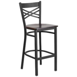 Flash Furniture Black ''X'' Back Metal Restaurant Barstool -Flash Furniture Sales Store GUEST e28855d8 a0ac 4ad5 a8a1 5dfa8ec2c2fb