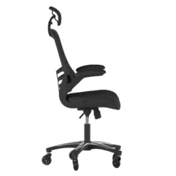 Flash Furniture Kelista High-Back Black Mesh Swivel Ergonomic Executive Office Chair With Flip-Up Arms And Transparent Roller Wheels -Flash Furniture Sales Store GUEST e2984368 e2e5 47ce 8d12 3d60f691cdd7
