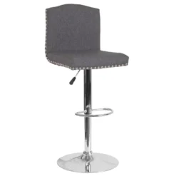 Flash Furniture Bellagio Contemporary Adjustable Height Crown Back Barstool With Accent Nail Trim -Flash Furniture Sales Store GUEST e2dd3833 f862 41f7 a881 ceb54cddb789