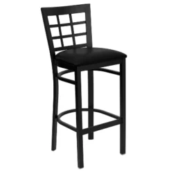 Flash Furniture Black Window Back Metal Restaurant Barstool -Flash Furniture Sales Store GUEST e47f989d 97f4 445c a810 34a328302480