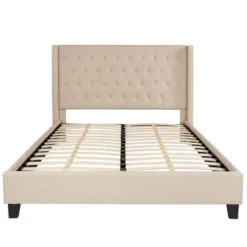 Flash Furniture Riverdale Queen Size Tufted Upholstered Platform Bed In Beige Fabric -Flash Furniture Sales Store GUEST e628ffed 34b7 4e86 88e8 c539a528d2e1