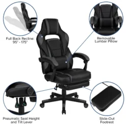 Flash Furniture Gaming Desk With Cup Holder/Headphone Hook/Monitor Stand & Reclining Back/Arms Gaming Chair With Footrest -Flash Furniture Sales Store GUEST e66a45e6 11eb 4e66 a939 0cac25bbe844