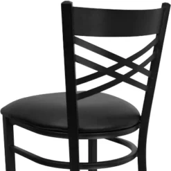 Flash Furniture Black ''X'' Back Metal Restaurant Barstool -Flash Furniture Sales Store GUEST e66d6f5e 8f9c 4920 8c1f c6ea1d77b438
