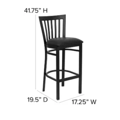 Flash Furniture Black School House Back Metal Restaurant Barstool -Flash Furniture Sales Store GUEST e85922d2 054c 460f 9246 06600028b923