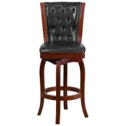 Flash Furniture 30'' High Wood Barstool With Button Tufted Back And LeatherSoft Swivel Seat -Flash Furniture Sales Store GUEST e88f7f0c f0c5 41c7 a2dc 73a637e8779e