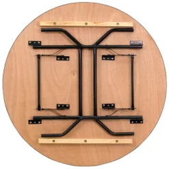 Flash Furniture 4-Foot Round Wood Folding Banquet Table With Clear Coated Finished Top -Flash Furniture Sales Store GUEST e8e56aef 69db 4f29 b7d5 0f90431496c1