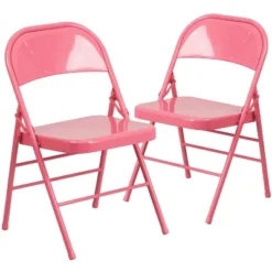Flash Furniture 2 Pack HERCULES COLORBURST Series Triple Braced & Double Hinged Metal Folding Chair -Flash Furniture Sales Store GUEST e9a6e1af ebf7 46de ab23 15c49c39d71c
