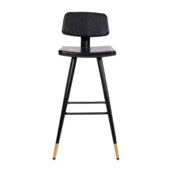 Flash Furniture Kora Commercial Grade Low Back Barstools-LeatherSoft Upholstery-Iron Frame-Integrated Footrest-Gold Tipped Legs-Set Of 2 -Flash Furniture Sales Store GUEST eb0921ac 92ea 4808 b8ef 3a49686512da