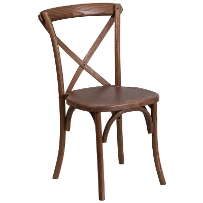 Flash Furniture HERCULES Series Stackable Wood Cross Back Chair 12 Flash Furniture HERCULES Series Stackable Wood Cross Back Chair - Image 12