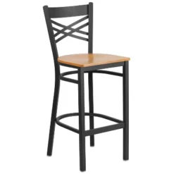 Flash Furniture Black ''X'' Back Metal Restaurant Barstool -Flash Furniture Sales Store GUEST ed20e188 666b 43c3 8574 832351704fe7