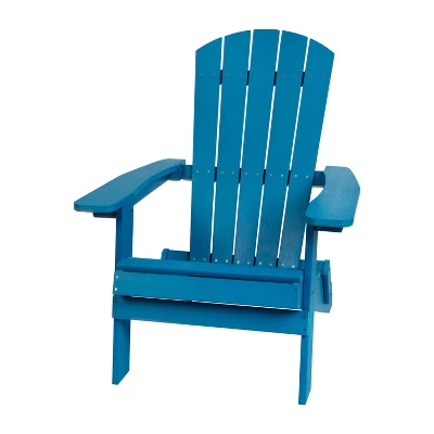Flash Furniture Charlestown All-Weather Poly Resin Indoor/Outdoor Folding Adirondack Chair 13 Flash Furniture Charlestown All-Weather Poly Resin Indoor/Outdoor Folding Adirondack Chair - Image 13