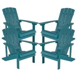 Flash Furniture Set Of 4 Charlestown All-Weather Poly Resin Wood Adirondack Chairs -Flash Furniture Sales Store GUEST eea95b46 1b3a 4cdc 9775 5b23f4af39ee