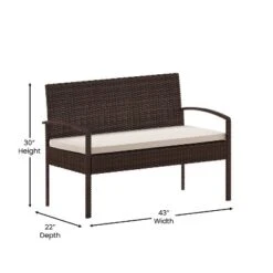 Flash Furniture Aransas Series 4 Piece Patio Set With Steel Frame And Cushions -Flash Furniture Sales Store GUEST ef0cf500 6ad1 4010 be68 f0c4ac64b1a0